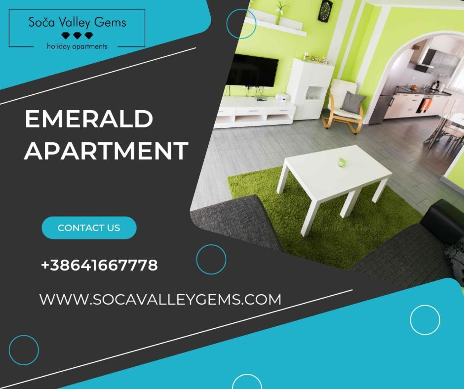 Emerald Soca Apartment Tolmin Exteriör bild